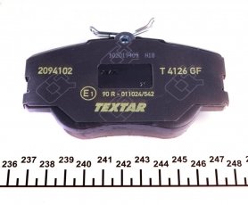 Тормозная колодка 2094102 TEXTAR – подготовлено для датчика износа колодок фото 4