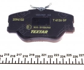 Гальмівна колодка 2094102 TEXTAR – подготовлено для датчика износа колодок фото 6