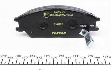 Тормозная колодка 2101202 TEXTAR – с звуковым предупреждением износа фото 2