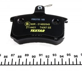Гальмівна колодка 2114401 TEXTAR – без датчика зносу фото 4
