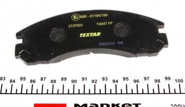 Тормозная колодка 2137001 TEXTAR – с звуковым предупреждением износа фото 4