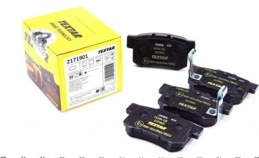 Купить 2171901 TEXTAR Тормозные колодки задние Акура  (3.5, 3.5 AWD) с звуковым предупреждением износа