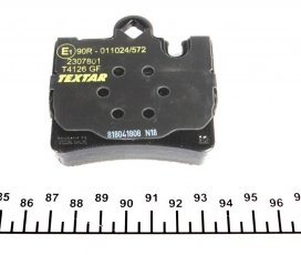 Гальмівна колодка 2307801 TEXTAR – подготовлено для датчика износа колодок фото 3