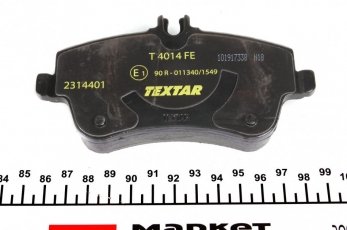 Гальмівна колодка 2314401 TEXTAR – подготовлено для датчика износа колодок фото 4
