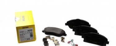 Купить 2322501 TEXTAR Тормозные колодки передние Мерива (1.4 16V Twinport, 1.4 16V Twinport LPG, 1.6) с звуковым предупреждением износа