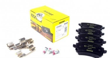Купить 2332601 TEXTAR Тормозные колодки задние Transporter T5 (1.9, 2.0, 2.5) без датчика износа