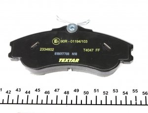 Тормозная колодка 2334602 TEXTAR – без датчика износа фото 5