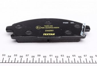 Тормозная колодка 2342001 TEXTAR – с звуковым предупреждением износа фото 2