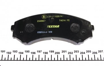 Гальмівна колодка 2348801 TEXTAR – с звуковым предупреждением износа фото 4