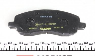 Гальмівна колодка 2358403 TEXTAR – с звуковым предупреждением износа фото 4