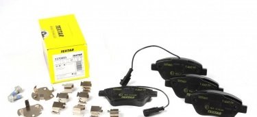 Купить 2370601 TEXTAR Тормозные колодки передние Нэмо (1.3 BlueHDi 80, 1.3 HDi 75, 1.3 HDi 80) с датчиком износа
