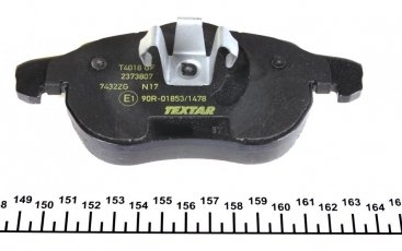 Тормозная колодка 2373807 TEXTAR – подготовлено для датчика износа колодок фото 4