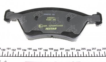 Гальмівна колодка 2392201 TEXTAR – подготовлено для датчика износа колодок фото 5