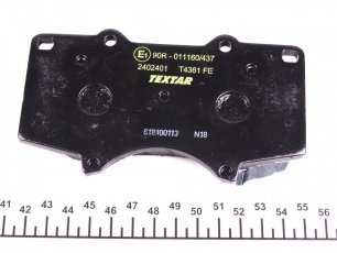 Тормозная колодка 2402401 TEXTAR – с звуковым предупреждением износа фото 3