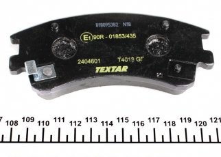 Тормозная колодка 2404601 TEXTAR – с звуковым предупреждением износа фото 3