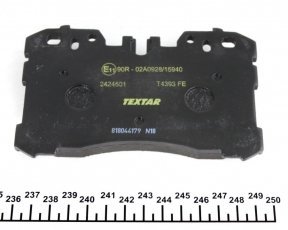 Гальмівна колодка 2424501 TEXTAR – подготовлено для датчика износа колодок фото 3