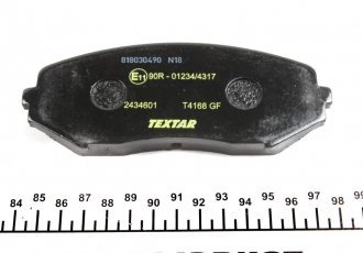 Тормозная колодка 2434601 TEXTAR – с звуковым предупреждением износа фото 4