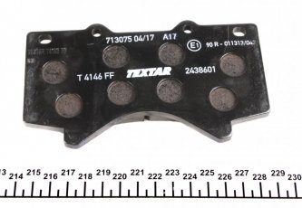 Гальмівна колодка 2438601 TEXTAR – с звуковым предупреждением износа фото 3