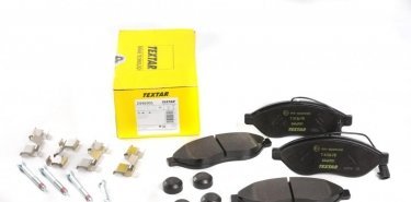 Купить 2446901 TEXTAR Тормозные колодки передние Дукато 250 (2.0, 2.2, 2.3, 3.0) с интегрированным контактом датчика износа