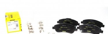 Купить 2463801 TEXTAR Тормозные колодки передние Хонда СРВ (1.6, 2.0, 2.2, 2.4) с звуковым предупреждением износа