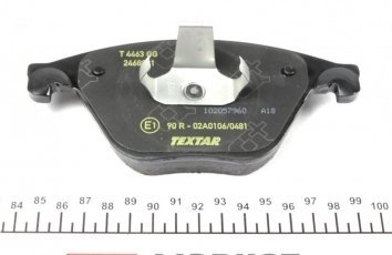 Тормозная колодка 2468801 TEXTAR – подготовлено для датчика износа колодок фото 3
