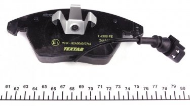Тормозная колодка 2469602 TEXTAR – с интегрированным контактом датчика износа фото 2