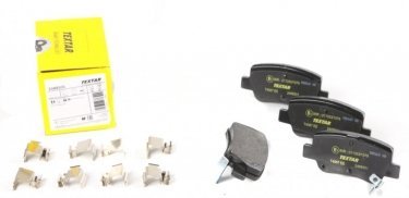Купити 2488501 TEXTAR Гальмівні колодки задні Авенсіс Т27 (1.6, 1.8, 2.0, 2.2) с звуковым предупреждением износа