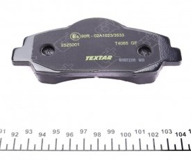 Тормозная колодка 2525001 TEXTAR – без датчика износа фото 4