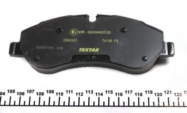 Гальмівна колодка 2560201 TEXTAR – з датчиком зносу фото 5