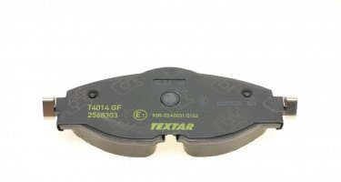 Тормозная колодка 2568303 TEXTAR – подготовлено для датчика износа колодок фото 3