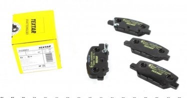 Купить 2568801 TEXTAR Тормозные колодки задние Мазда 6 ГJ (2.0, 2.2, 2.5) с звуковым предупреждением износа