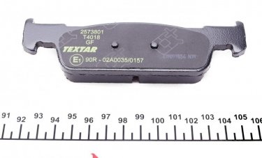 Тормозная колодка 2573801 TEXTAR – без датчика износа фото 3