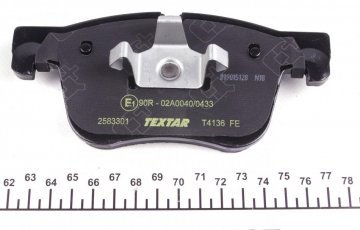 Тормозная колодка 2583301 TEXTAR – подготовлено для датчика износа колодок фото 3