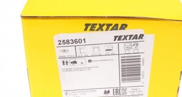 Тормозная колодка 2583601 TEXTAR – подготовлено для датчика износа колодок фото 6