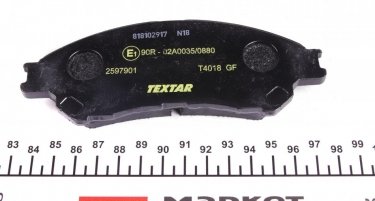 Тормозная колодка 2597901 TEXTAR – без датчика износа фото 3