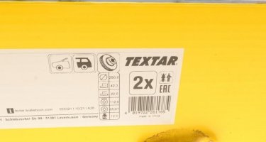 Тормозной диск 92152200 TEXTAR фото 5