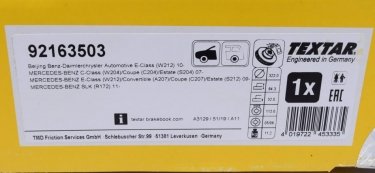 Тормозной диск 92163503 TEXTAR фото 2