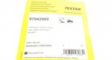 Ремкомплект тормозной колодки 97042500 TEXTAR фото 10