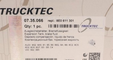 Компенсаційний бак, гальмівна рідина 07.35.066 TRUCKTEC AUTOMOTIVE фото 5