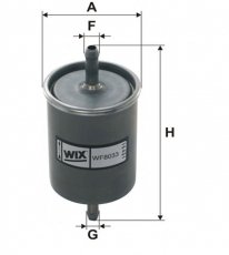 Купить WF8033 WIX Filtron Топливный фильтр (прямоточный) Cordoba (1.0, 1.4, 1.6, 1.8, 2.0)