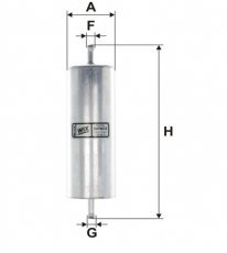 Купить WF8035 WIX Filtron Топливный фильтр (прямоточный) БМВ Е36 (1.6, 1.8, 3.0)