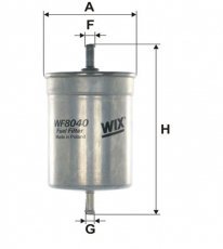 Купить WF8040 WIX Filtron Топливный фильтр (прямоточный) Транспортер (Т3, Т4) (2.0, 2.1, 2.5, 2.8)