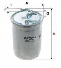 Купить WF8043 WIX Filtron Топливный фильтр  Фиеста 3 (1.8 D, 1.8 TD)