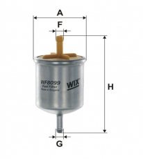 Купить WF8099 WIX Filtron Топливный фильтр (прямоточный) Sunny (1.4, 1.5, 1.6, 1.8)