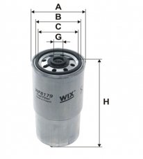 Купить WF8179 WIX Filtron Топливный фильтр (накручиваемый) Punto 1.9 JTD 80