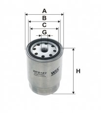 Купить WF8181 WIX Filtron Топливный фильтр (прямоточный) Punto 1.7 TD