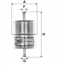Купити WF8191 WIX Filtron Паливний фільтр (прямоточний) Мерседес Т2 (L 410, LK 408 G, LK 409)