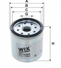Купить WF8245 WIX Filtron Топливный фильтр (фильтр-патрон) Чероки (2.5, 2.5 TD, 2.5 Tdi)