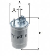 Купить WF8262 WIX Filtron Топливный фильтр (прямоточный) Пунто (1.9 D 60, 1.9 DS 60)