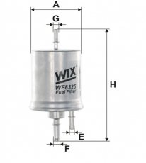 Купить WF8325 WIX Filtron Топливный фильтр  Audi A4 B7 (2.0, 3.1, 4.2)